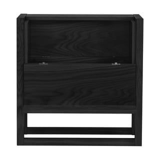 Czarny barek z drewna dębowego 59x60 cm Woodman NewEst
