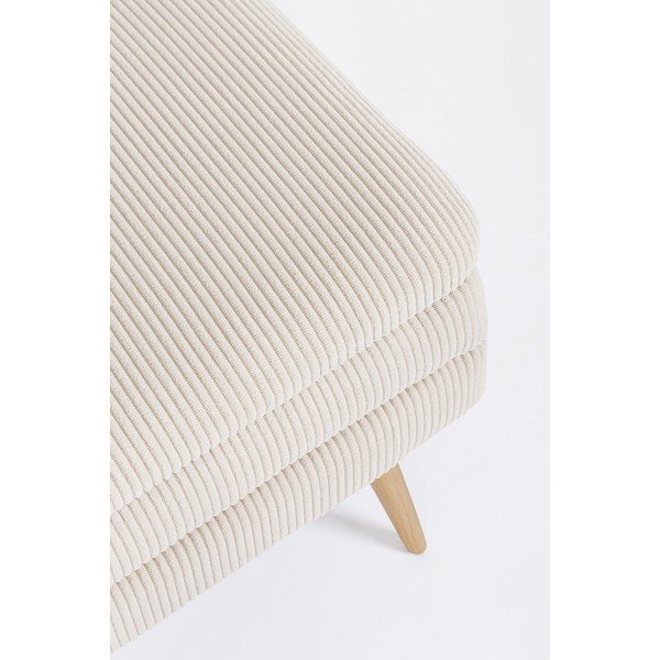 Biała tapicerowana ławka Olga – Bizzotto-image-4