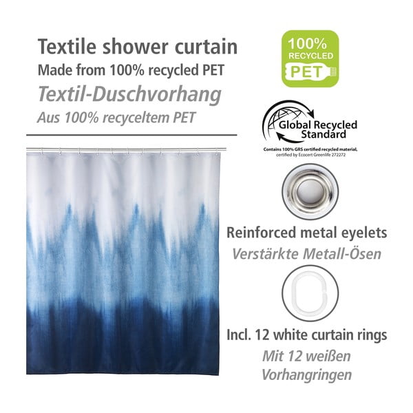 Zasłona prysznicowa 180x200 cm Alara – Wenko-image-3