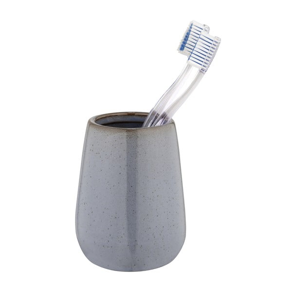Szary ceramiczny kubek na szczoteczki do zębów Sirmione – Wenko-image-1
