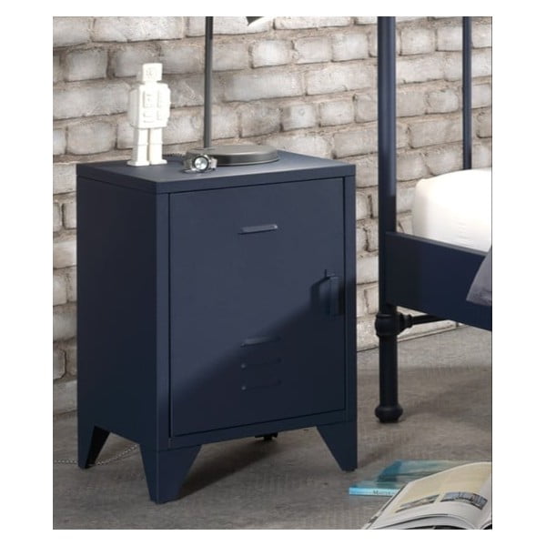 Niebieska metalowa dziecięca szafka nocna BRONXX – Vipack-image-1