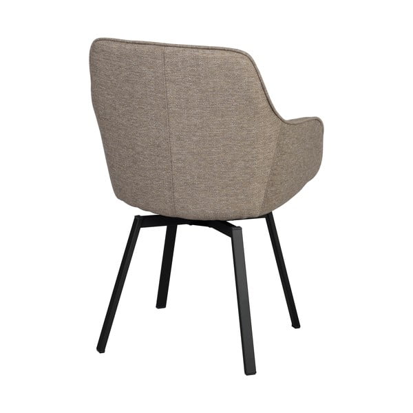 Beżowe tapicerowane fotele jadalniane zestaw 2 szt. Alison – Rowico-image-4