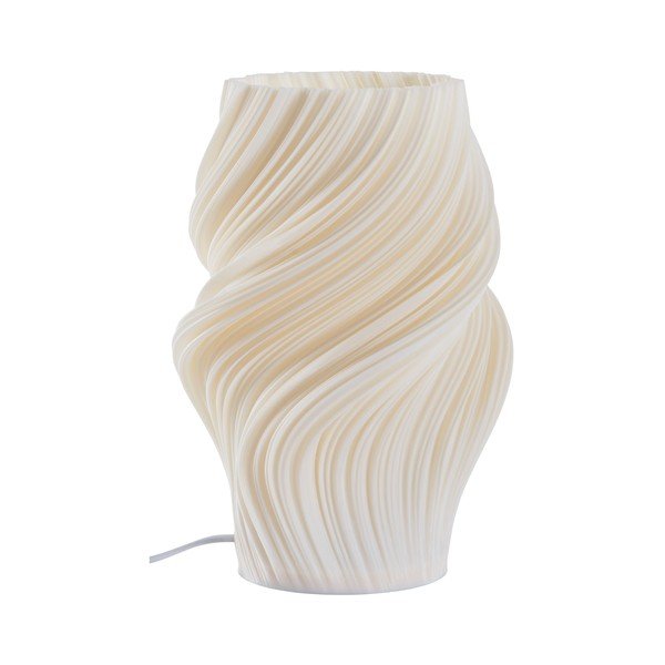 Biała plastikowa lampa stołowa (wysokość 27 cm) Calais – Jotex