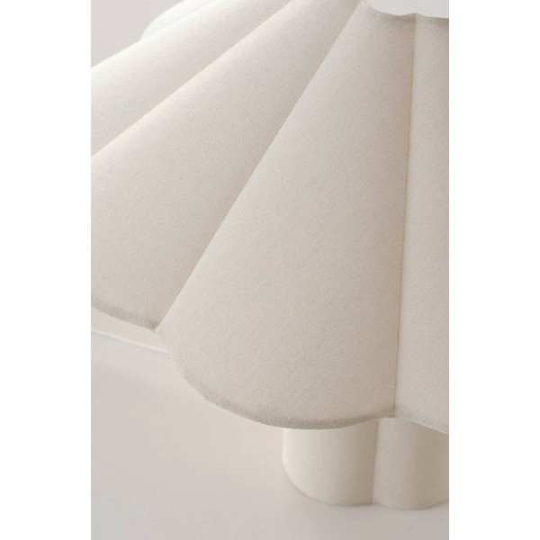 Kremowa lniana lampa stołowa (wysokość 38 cm) Gerd – Jotex-image-4