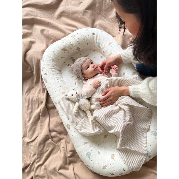 Kokon dla niemowląt w kolorze kości słoniowej 52x84 cm Dreamland – Cam Cam Copenhagen-image-1