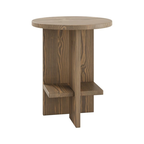 Brązowy okrągły stolik Rondure – Karup Design-image-1