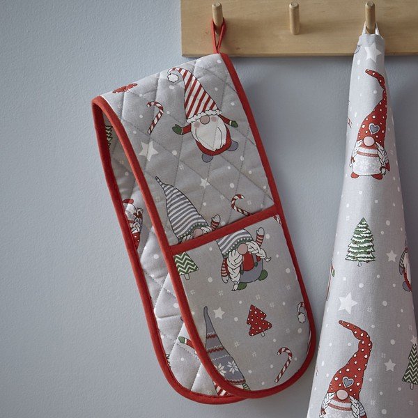 Rękawica kuchenna ze świątecznym motywem Gnomes – Catherine Lansfield-image-1