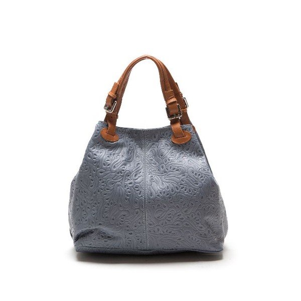 Skórzana torebka Anna Luchini 2121 Grigio-image-1
