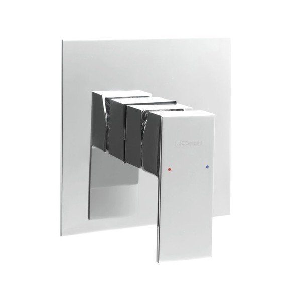 Bateria prysznicowa podtynkowa w kolorze srebra z połyskiem (1 otwór) Latus – Sapho