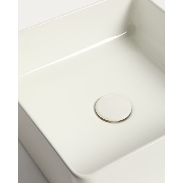 Biała ceramiczna umywalka 36,5x36,5 cm Ovara – Kave Home-image-3