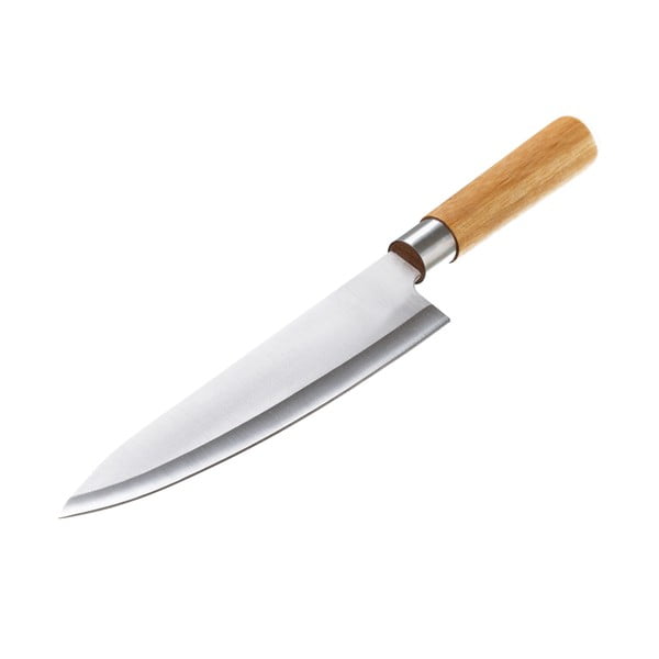 Uniwersalny nóż ze stali nierdzewnej i bambusu, Unimasa, dł. 33,5 cm