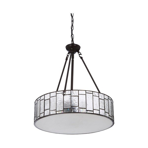 Metalowa lampa wisząca ze szklanym kloszem ø 46 cm Waldorf – Premier Housewares-image-2