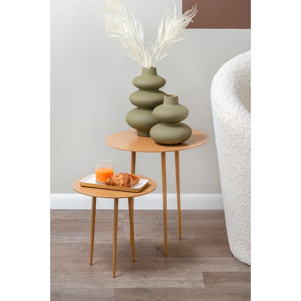 Zielony ceramiczny wazon Karlsson Circles, wys. 19,4 cm-image-1