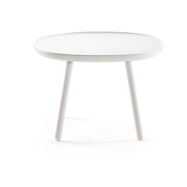 Biały stolik z litego drewna EMKO Naïve, ø 64 cm-image-1