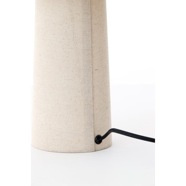 Biała lampa stołowa z tekstylnym kloszem (wysokość 50 cm) Musaby – Light & Living-image-2