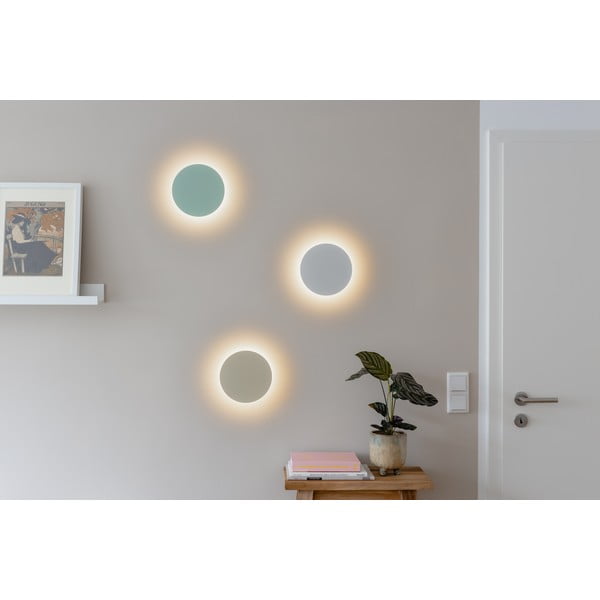 Jasnożółty kinkiet LED z timerem i zdalnym sterowaniem na USB ø 19 cm Dot – Remember-image-2