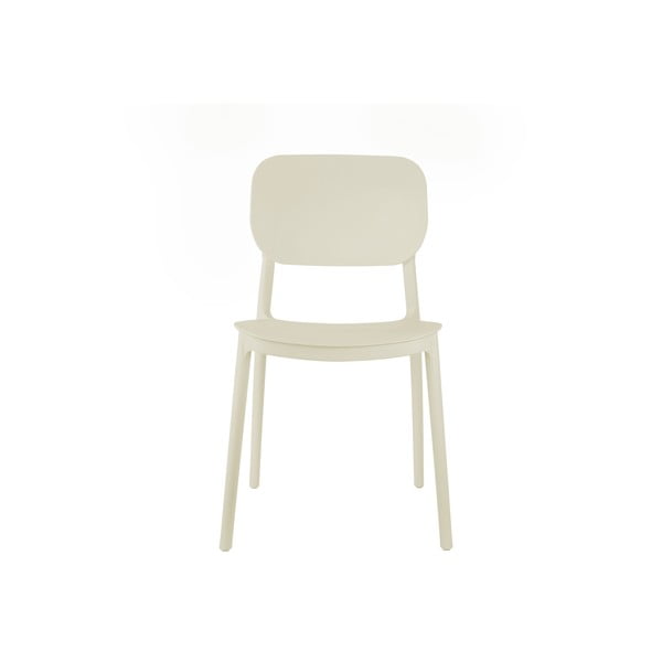 Kremowe plastikowe krzesło Cheer – Leitmotiv-image-1