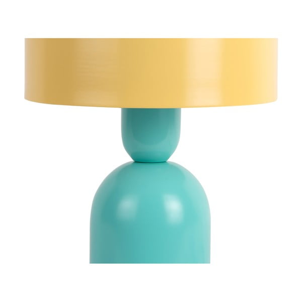 Żółta/turkusowa lampa stołowa (wysokość 24 cm) Double Funky – Leitmotiv-image-2