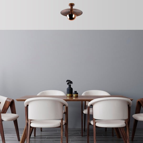 Lampa sufitowa w kolorze miedzi z metalowym kloszem ø 38 cm Kurt – Opviq lights-image-2