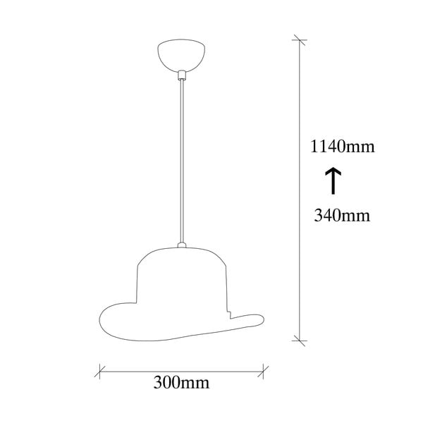 Czarna lampa wisząca z tekstylnym kloszem ø 30 cm Capello – Opviq lights-image-4