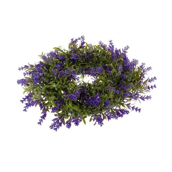 Sztuczny wieniec dekoracyjny z lawendą Dakls Levander