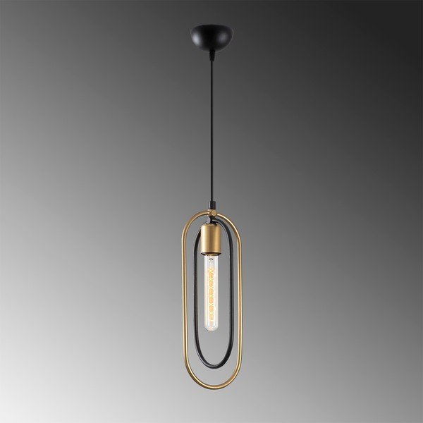 Lampa wisząca w czarno-złotym kolorze Cerco – Opviq lights-image-3