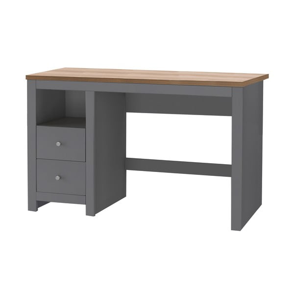 Biurko z blatem w dekorze dębu 50x120 cm Emerald – Støraa-image-2