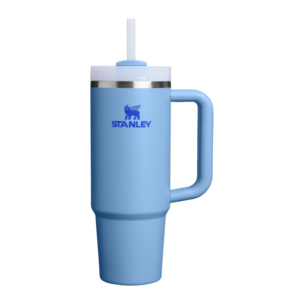 Niebieski termos ze stali nierdzewnej ze słomką 890 ml Quencher H2.O FlowState™ Tumbler Blue Sky – Stanley