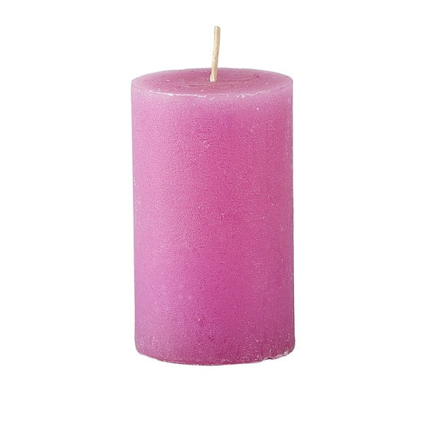 Różowa świeczka KJ Collection Konic, ⌀ 6x10 cm