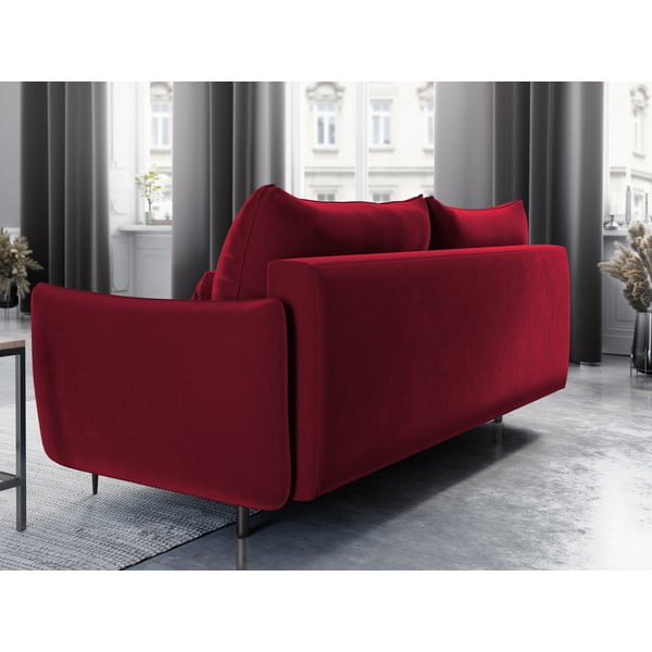 Czerwona sofa rozkładana ze schowkiem Cosmopolitan Design Vermont-image-2