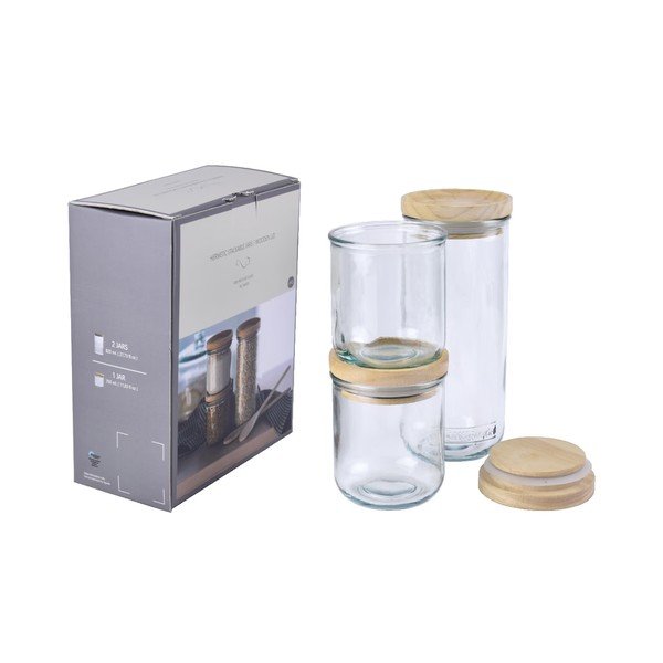 Zestaw 3 szklanych pojemników Hermetic – Ego Dekor-image-3
