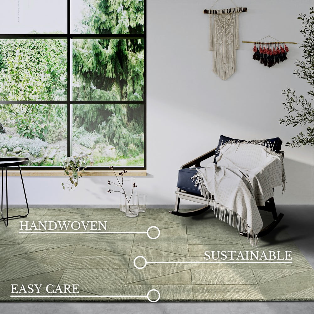 Zielony wełniany dywan tkany ręcznie 80x150 cm Ursule – Villeroy&Boch (zdjęcie 11)