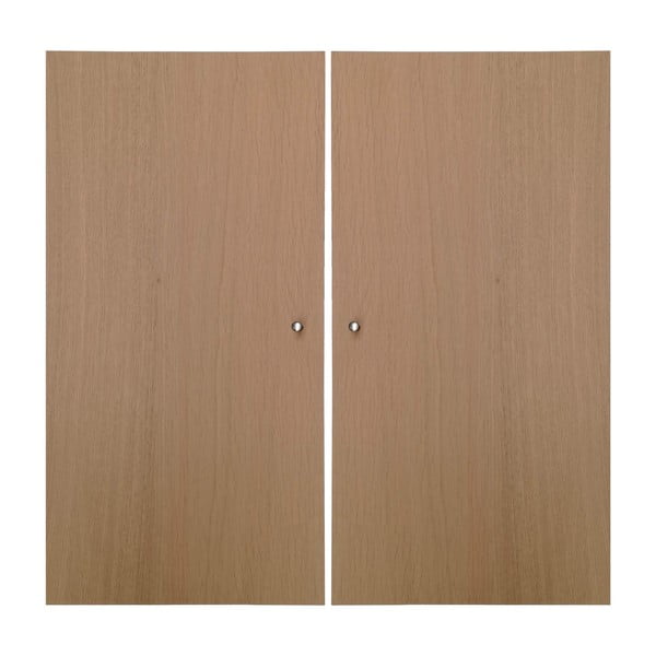Drzwiczki w dekorze dębu do modułowych systemów półek 2 szt. 32x66 cm Mistral Kubus – Hammel Furniture