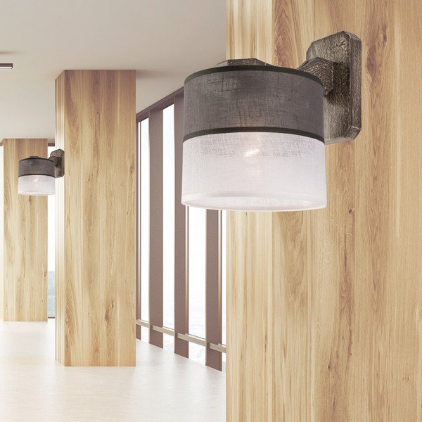 Szary kinkiet ø 16 cm Andrea – LAMKUR-image-2