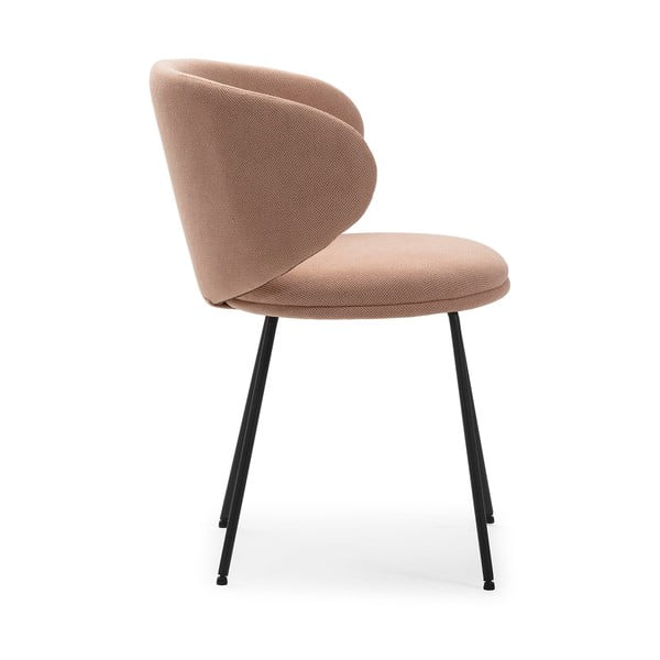 Jasnoróżowe tapicerowane fotele jadalniane zestaw 2 szt. Rush – Marckeric-image-3