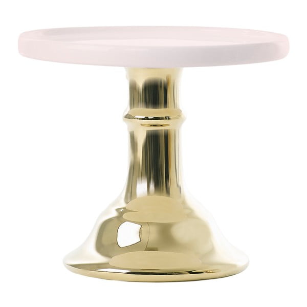 Różowo-złota patera ceramiczna Miss Étoile, ø 15,5 cm