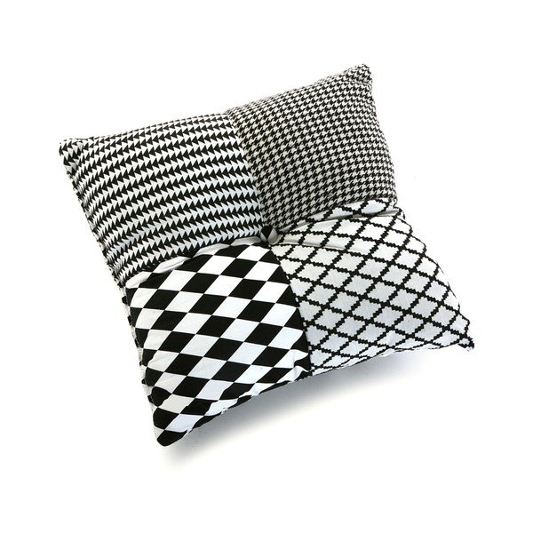 Szara poduszka Versa Geometrico, 45x45 cm-image-1