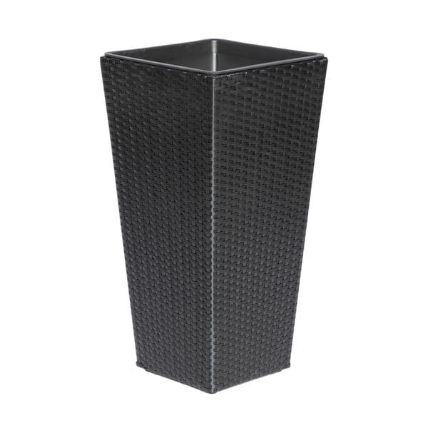 Czarna doniczka ogrodowa Bonami Essentials Rose-image-1