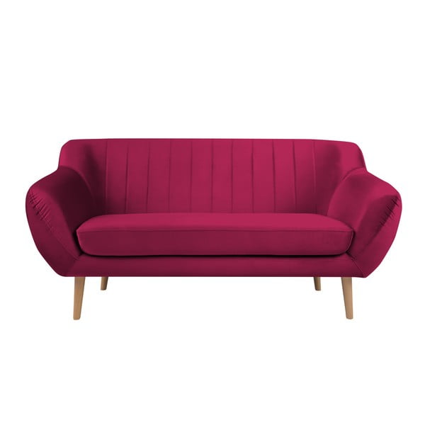 Różowa sofa 2-osobowa Mazzini Sofas Benito