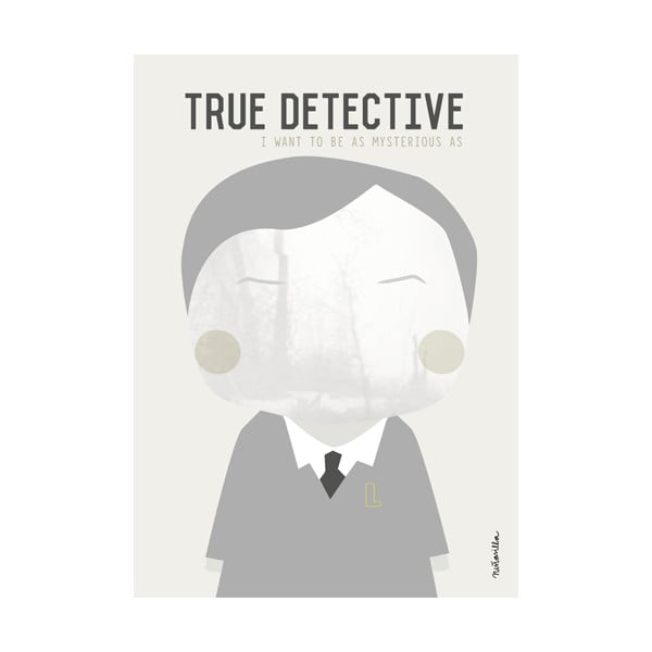 Plakat NiñaSilla True Detective, 21x42 cm