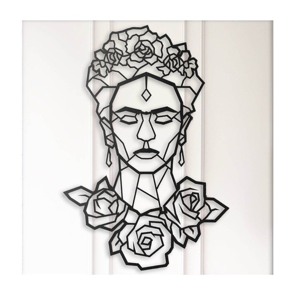 Czarna dekoracja ścienna Frida