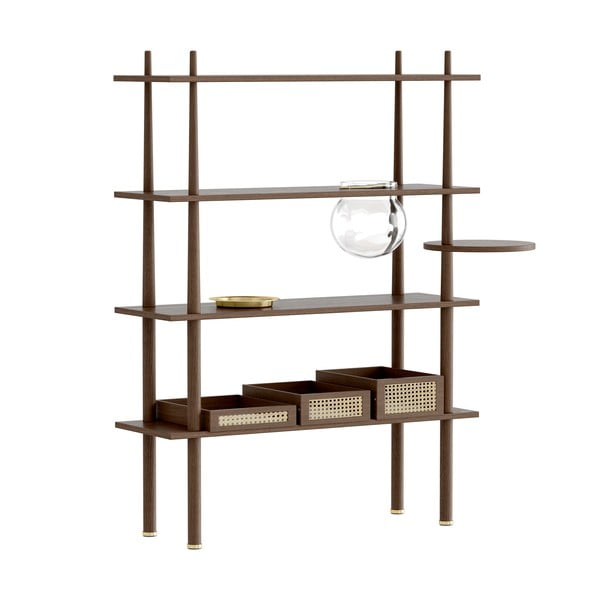 Brązowy element do modułowych regałów w dekorze dębu 35x18 cm Stories – UMAGE-image-1