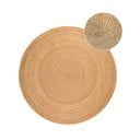 Okrągły dywan z juty dwustronny w naturalnym kolorze ø 100 cm Braided – Hanse Home