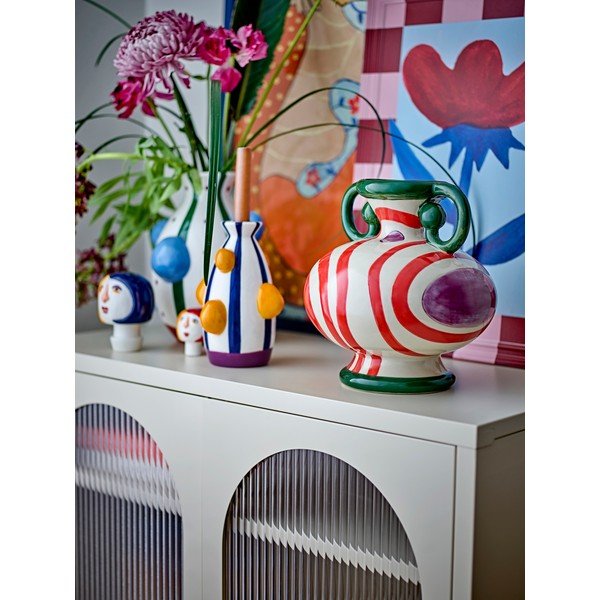 Ręcznie malowany wazon z dolomitu (wysokość 33 cm) Conneli – Bloomingville-image-4