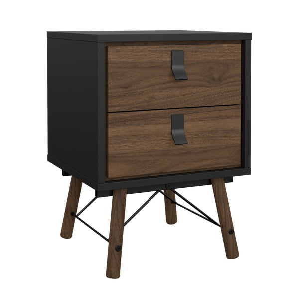 Ciemnobrązowa szafka nocna Ry – Tvilum-image-2