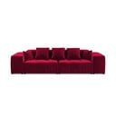 Czerwona aksamitna sofa 320 cm Rome Velvet – Cosmopolitan Design