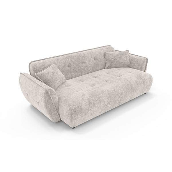 Beżowa sofa z tkaniny szenilowej 250 cm Nelia Big – Ropez-image-2
