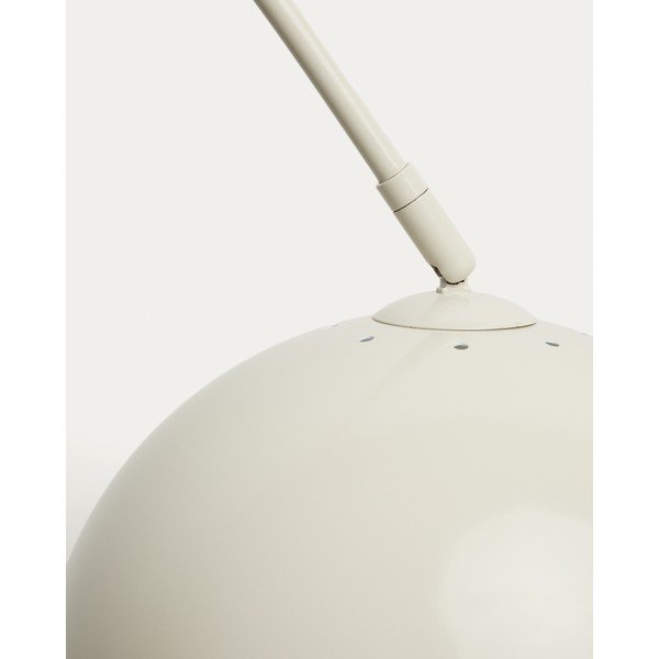 Biała lampa stojąca z metalowym kloszem (wysokość 160 cm) Madali – Kave Home-image-3