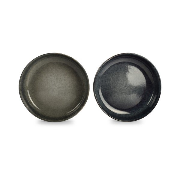 Zielony/niebieski kamionkowy talerz do serwowania ø 28 cm Meridian – Salt&Pepper-image-3