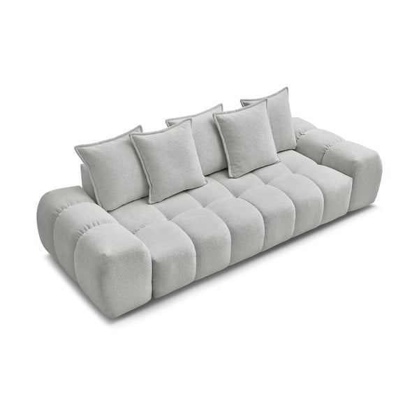 Jasnoszara sofa z tkaniny szenilowej 278 cm Everest – Bobochic Paris-image-4